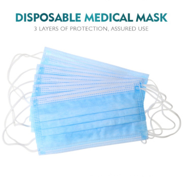 2021 Hot Selling Medical Equipment Supply 3-Ply Non-Woven Disposable Protective Surgical Face Mask with Ear-Loop with Online Verified CE TUV Certificate